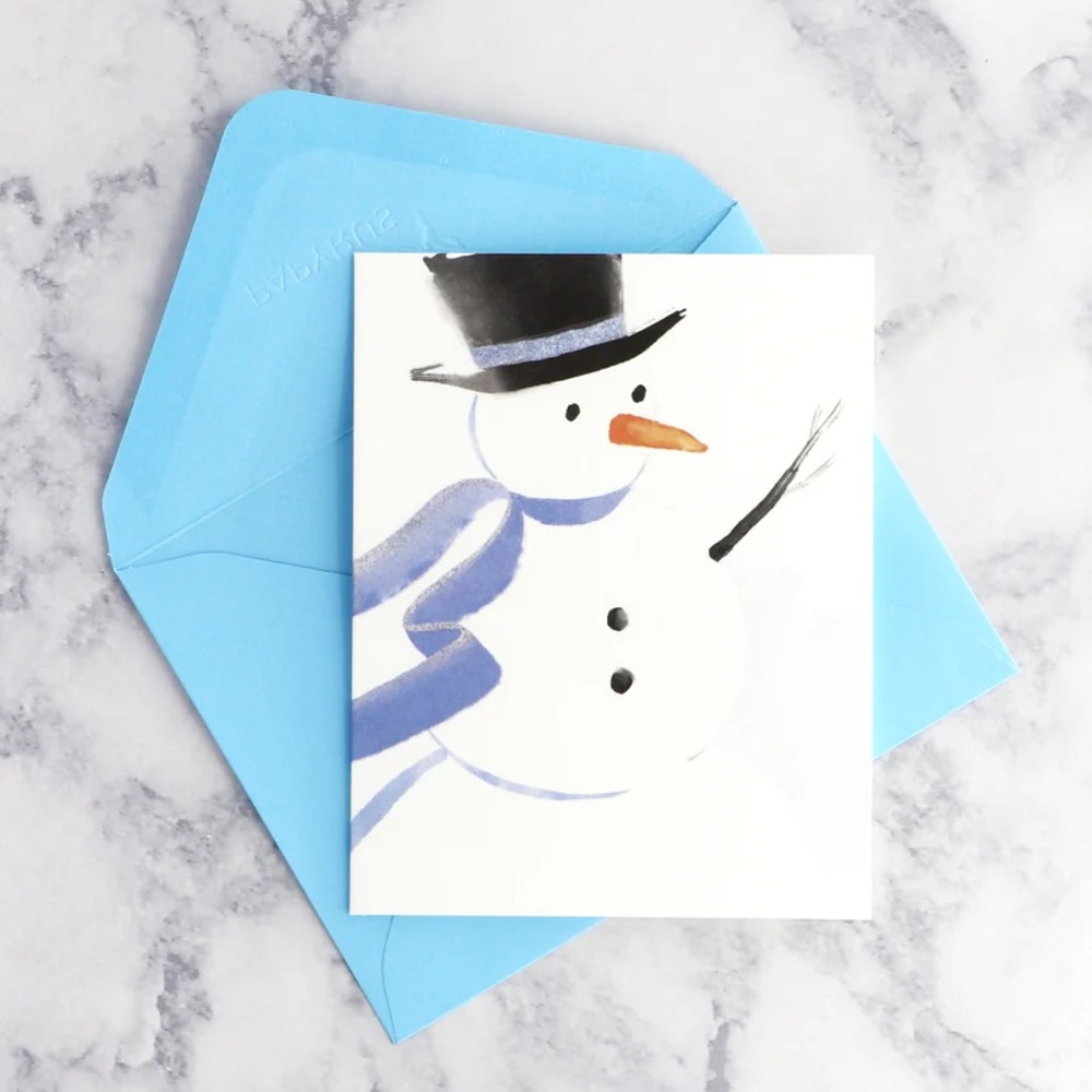 NEW Papyrus Christmas Cards Snowman Painterly 20 Pack & Coordinating Envelopes - Picture 4 of 7